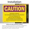 Signmission Radiation & Laser Sign, 5 in H x 7 in W, Vinyl Decal, Rectangle OS-2PACK-CR-D-57-L-10153 - alternate 2
